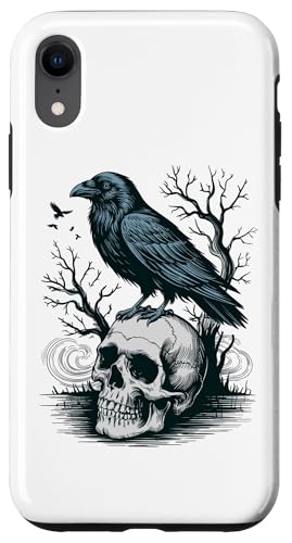 Rabe sitzt auf Schädel Odin Wikinger nordische Mythologie Hülle für iPhone XR von nordische Kultur und Nordmänner Designs