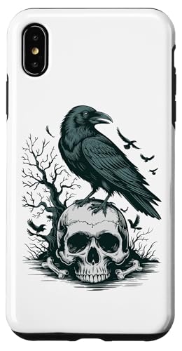 Rabe sitzt auf Schädel Odin Wikinger nordische Mythologie Hülle für iPhone XS Max von nordische Kultur und Nordmänner Designs
