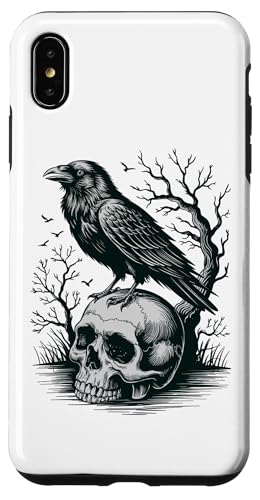 Rabe sitzt auf Schädel Odin Wikinger nordische Mythologie Hülle für iPhone XS Max von nordische Kultur und Nordmänner Designs