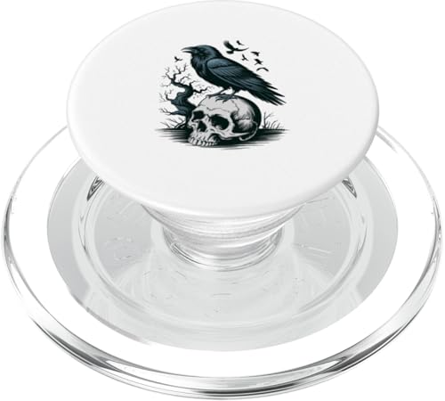 Rabe sitzt auf Schädel Odin Wikinger nordische Mythologie PopSockets PopGrip für MagSafe Rabe sitzt auf Schädel Odin Wikinger nordische Mythologie PopSockets PopGrip für MagSafe von nordische Kultur und Nordmänner Designs