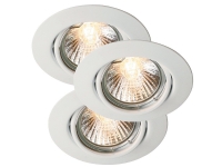 Downlight Triton 230V 3-Kit kipbar hvid von nordlux