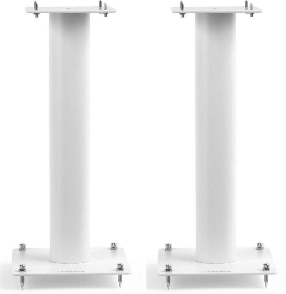 norstone Stylum 1 White satin (weiß) Lautsprecherständer, (belastbar bis 50kg, pulverbeschichtet, Höhe 50cm) von norstone