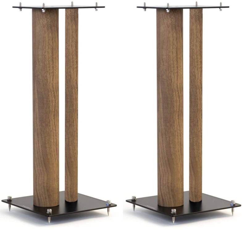 norstone Stylum 2 Eiche Oak Lautsprecherständer, (belastbar bis 50kg Metall in Holzoptik Höhe 60cm) von norstone