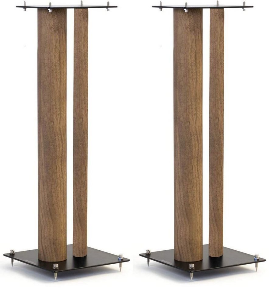 norstone Stylum 3 Eiche Oak Lautsprecherständer, (belastbar bis 50kg Metall in Holzoptik Höhe 80cm) von norstone