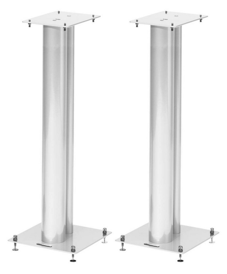 norstone Stylum 3 White satin (weiß) Lautsprecherständer, (belastbar bis 50kg, pulverbeschichtet, Höhe 80cm) von norstone