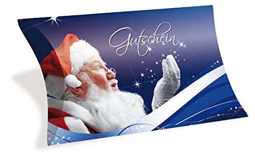 Gutscheinkarten in Etui-Form (10 Stück) einfach Werte eintragen und stempeln - Geschenkbox für Weihnachten von notizblock24
