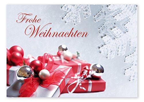 Weihnachtspostkarten A6 (50 Stück) - Weihnachts-Postkarte"Eisblume" von notizblock24