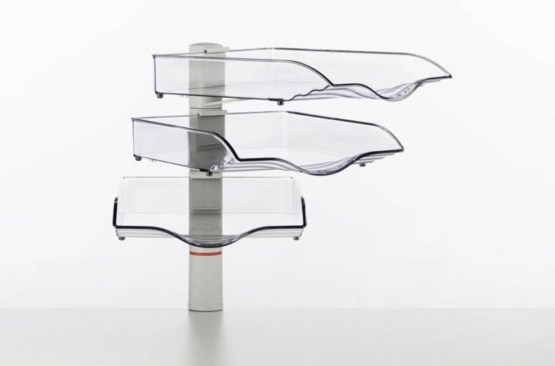 novus Briefablage-Schwenkflügler 26,4 x 39,4 x 40,5 cm lichtgrau von novus
