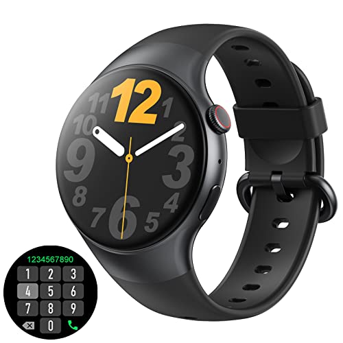 Smartwatch mit Telefonfunktion Fitnessuhr Herren Damen 1,32 Zoll Rund Touchscreen IP67 Wasserdicht Sportuhren mit personalisiertem Bildschirm, Musiksteuerung, Herzfrequenz, Schrittzähler, Kalorien Smartwatch mit Telefonfunktion Fitnessuhr Herren Damen 1,32 Zoll Rund Touchscreen IP67 Wasserdicht Sportuhren mit personalisiertem Bildschirm, Musiksteuerung, Herzfrequenz, Schrittzähler, Kalorien von novzzovaz