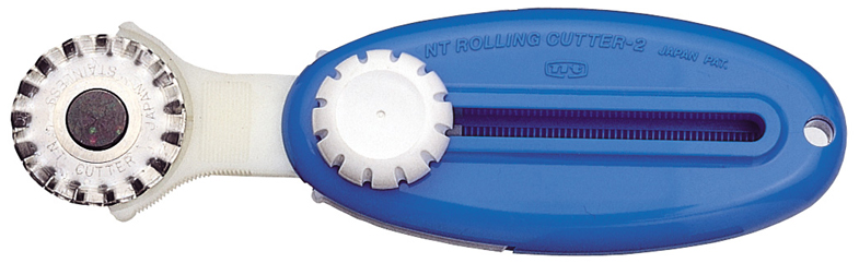 NT Cutter Rollmesser, Kunststoff-Gehäuse, Wellenschnitt von nt cutter