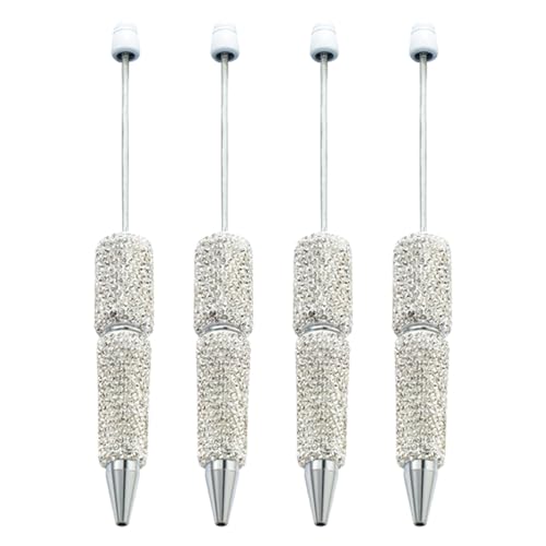 nuanzhiyuan 4 x Strass-Perlenstift, Perlenstift, glattes Schreiben, 1,0 mm, Schulbedarf nuanzhiyuan 4 x Strass-Perlenstift, Perlenstift, glattes Schreiben, 1,0 mm, Schulbedarf von nuanzhiyuan