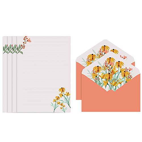 nuanzhiyuan Exquisites Briefpapier, Größe breit liniert, 2 große Umschläge, Hochzeits-Partyzubehör für Einladungen, Heimgebrauch nuanzhiyuan Exquisites Briefpapier, Größe breit liniert, 2 große Umschläge, Hochzeits-Partyzubehör für Einladungen, Heimgebrauch von nuanzhiyuan