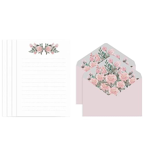 nuanzhiyuan Exquisites Briefpapier, Größe breit liniert, 2 große Umschläge, Hochzeits-Partyzubehör für Einladungen, Heimgebrauch nuanzhiyuan Exquisites Briefpapier, Größe breit liniert, 2 große Umschläge, Hochzeits-Partyzubehör für Einladungen, Heimgebrauch von nuanzhiyuan