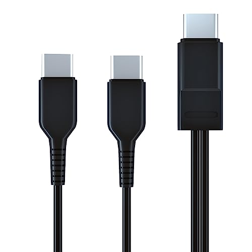 nuanzhiyuan Tragbares Ladekabel, Doppelkopf-Stecker auf Stecker, multifunktionales Kabel für unterwegs von nuanzhiyuan
