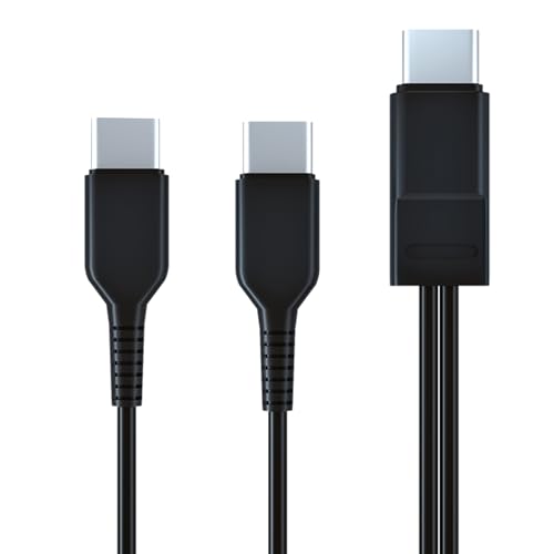 nuanzhiyuan Tragbares Ladekabel, Doppelkopf-Stecker auf Stecker, multifunktionales Kabel für unterwegs von nuanzhiyuan
