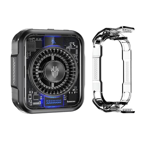 Nubia Magnetischer Telefonkühler 5 mit Clip, 30W Handy Kühlung Lüfter mit RGB Licht Halbleiter Kühlkörper Handy Radiator Handy Kühler für Gaming Video Streaming Nubia Magnetischer Telefonkühler 5 mit Clip, 30W Handy Kühlung Lüfter mit RGB Licht Halbleiter Kühlkörper Handy Radiator Handy Kühler für Gaming Video Streaming von nubia