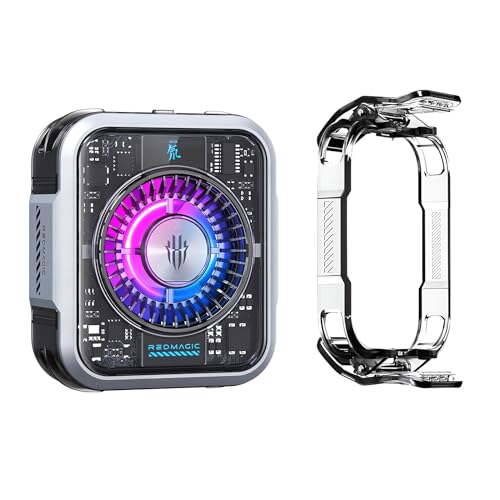 Magnetischer Telefonkühler 5 Pro mit Clip, 36W Handy Kühlung Lüfter mit RGB Licht Halbleiter Kühlkörper Handy Radiator Handy Kühler für Gaming Video Streaming Magnetischer Telefonkühler 5 Pro mit Clip, 36W Handy Kühlung Lüfter mit RGB Licht Halbleiter Kühlkörper Handy Radiator Handy Kühler für Gaming Video Streaming von nubia