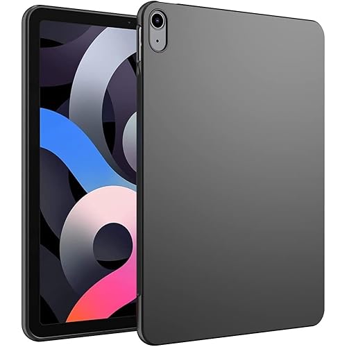 Silikon Hülle für iPad Pro 12.9inch (3rd 4th 5th 6th), TPU Schutzhülle Tablet Tasche Silikon Cover Ultradünne Hülle Stoßfeste Kratzfeste Schwarz für iPad von nulala