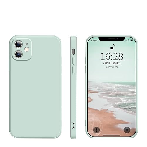 nulala Handyhülle für iPhone 13 Pro Max, Stoßfeste Schutzhülle aus flüssigem Silikon mit weichem, kratzfestem Mikrofaser-Innenfutter, ultradünne Telefonabdeckung für iPhone 13 Pro Max, Hellcyan nulala Handyhülle für iPhone 13 Pro Max, Stoßfeste Schutzhülle aus flüssigem Silikon mit weichem, kratzfestem Mikrofaser-Innenfutter, ultradünne Telefonabdeckung für iPhone 13 Pro Max, Hellcyan von nulala