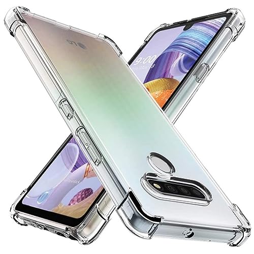 nulala Hülle Kompatibel mit LG G8S ThinQ, Crystal Clear Stoßfeste Kratzfeste Anti-Gelb Transparent Handyhülle, Dünne Silikon Rundumschutz Cover Weiche TPU Schutzhülle für LG G8S ThinQ von nulala