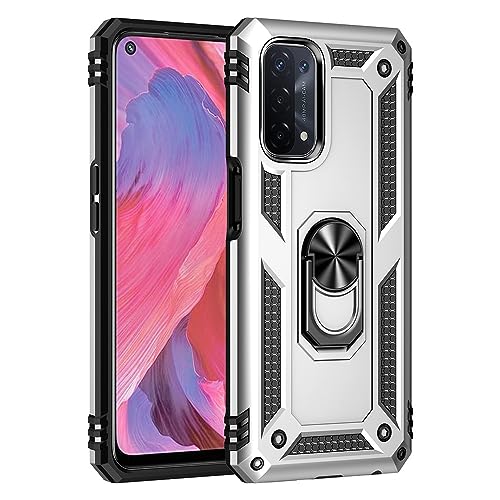 nulala Hülle Kompatibel mit Oppo Find X5 Lite, Militär Standard Stoßfest Handyhülle Case Hybrid Metall Ring Halter Schutzhülle Cover für Oppo Find X5 Lite von nulala