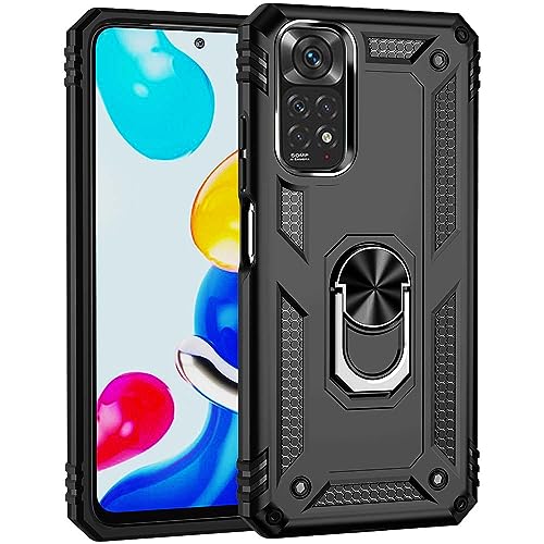 nulala Hülle Kompatibel mit Xiaomi Mi 9, Militär Standard Stoßfest Handyhülle Case Hybrid Metall Ring Halter Schutzhülle Cover für Xiaomi Mi 9 von nulala