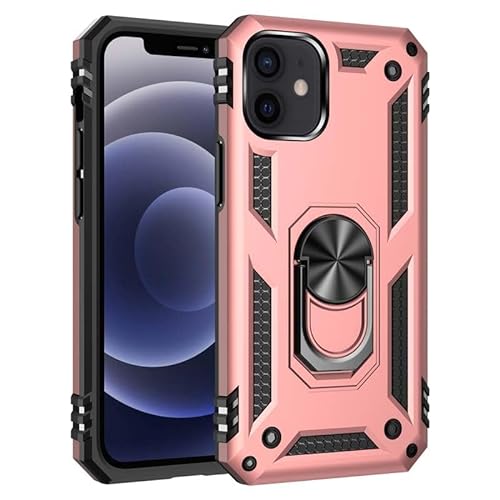 nulala Hülle Kompatibel mit iPhone 6S, Militär Standard Stoßfest Handyhülle Case Hybrid Metall Ring Halter Schutzhülle Handy Hüllen Cover für iPhone 6S von nulala