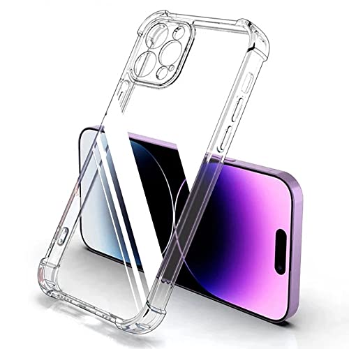 nulala Hülle für iPhone 14 Pro Max, Klare Stoßfeste Dünne Silikon Handyhülle mit äußeren Schutzairbags, Vergilbungsbeständige Kratzfeste Transparente TPU Schutzhülle für iPhone 14 Pro Max nulala Hülle für iPhone 14 Pro Max, Klare Stoßfeste Dünne Silikon Handyhülle mit äußeren Schutzairbags, Vergilbungsbeständige Kratzfeste Transparente TPU Schutzhülle für iPhone 14 Pro Max von nulala