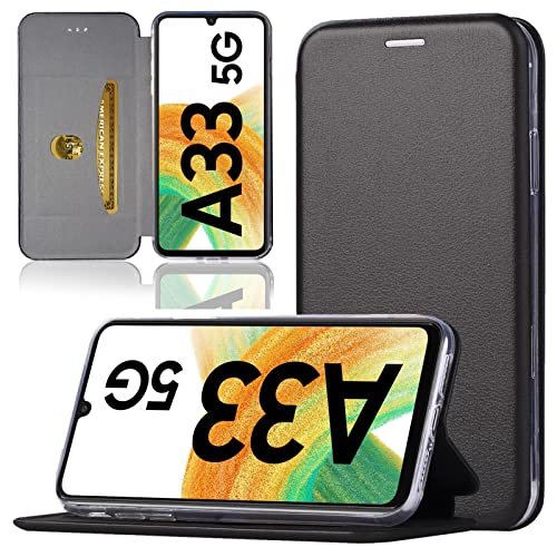 numerva Handy Tasche kompatibel mit Samsung Galaxy A33 5G Hardcover Etui Schutzhülle Magnet Klapp Hülle Flip Cover Case von numerva
