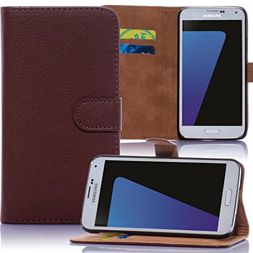 numerva LG G3S Hülle, Schutzhülle [Bookstyle Handytasche Standfunktion, Kartenfach] PU Leder Tasche für LG G3S (D722) Wallet Case [Braun] von numerva