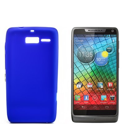 numerva Schutzhülle kompatibel mit Motorola RAZR i Hülle Silikon Handyhülle für Motorola RAZR i (XT890) Case [Blau] von numerva