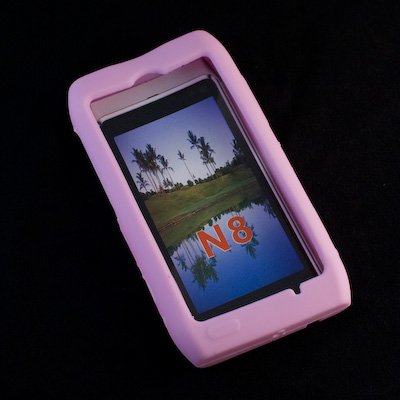 numerva Schutzhülle kompatibel mit Nokia N8 Hülle Silikon Handyhülle für Nokia N8 Case [Pink] von numerva