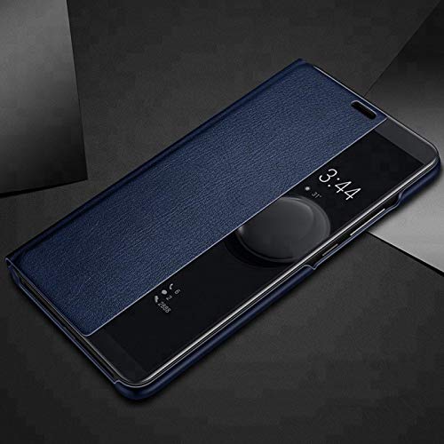 numerva kompatibel mit Huawei Mate 20 Lite Hülle Clear View Mate 20 Lite Schutzhülle Flip Cover Blau von numerva