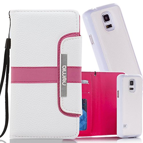 numia Schutzhülle für Samsung Galaxy S3 / S3 Neo Hülle [herausnehmbares Case] PU Leder Tasche Kartenfach [Rosa] von numia