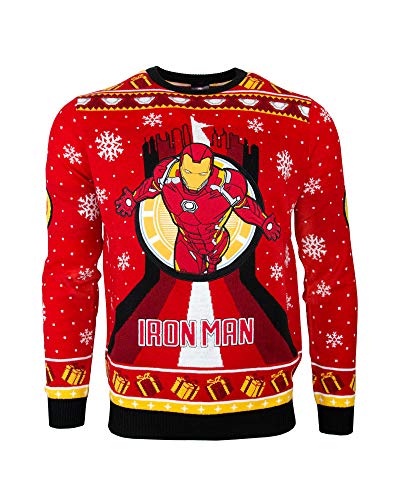 Iron Man Stark Tower Xmas JUMPER / SWEATER Size L von Numskull