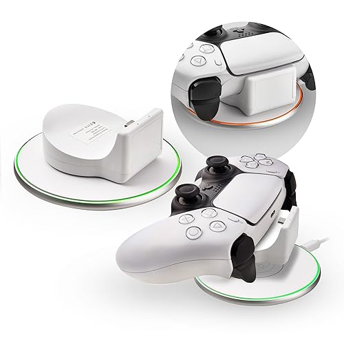 Numskull Kabelloses Ladekit für Playstation 5 DualSense Controller - Ladepad & Empfänger - Kompatibel mit Offiziellen PS5 Controllern von numskull