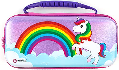 Numskull Nintendo Switch Einhorn Stifte Mäppchen- Nintendo Switch Tasche Rosa Nintendo Switch - Nintendo Switch Box - Fits 10 Games an Switch Accessories (Nintendo Switch), NS2203 von numskull