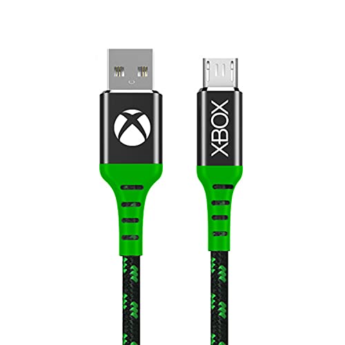 Numskull Offizielles Xbox One Micro-USB-Nylon-geflochtenes Ladekabel 4 m – Schnellladekabel (keine Daten) – kompatibel mit PS4-Controllern und anderen Micro-USB-kompatiblen Geräten von numskull