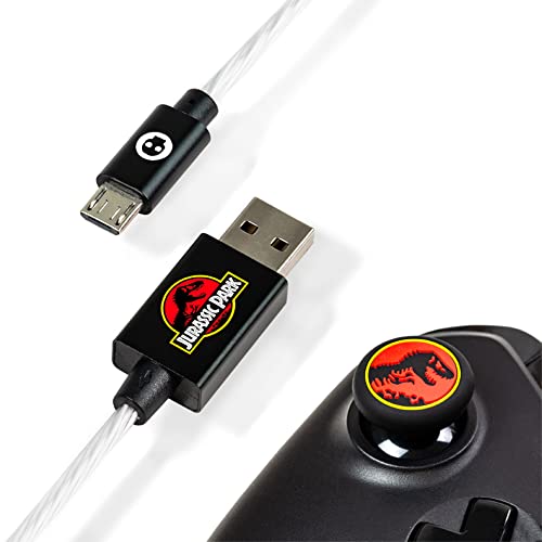 Numskull Offizielles geflochtenes USB-C-Kabel von Jurassic World, 1,5 m, Schnellladekabel, kompatibel mit PlayStation 5, Xbox Series X und S von numskull