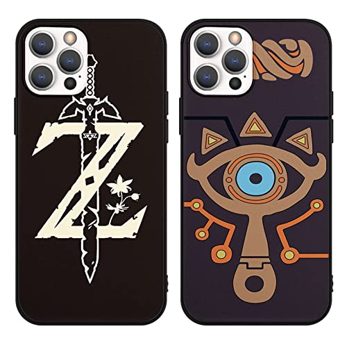 [2 Stück] Hülle Kompatibel mit Samsung Galaxy A50/A30S/A50s 6.4",The Legend of Zelda Breath of The Wild Muster Kratzfest Stoßfest Hochwertiges TPU weich Silikon Case Handyhüllen Schutzhülle,01 von nurkorki