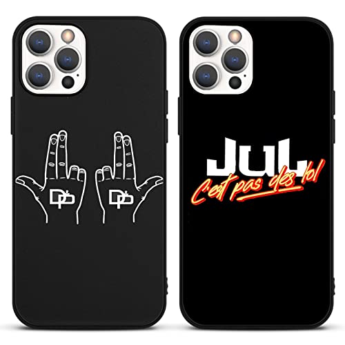 [2 Stück] JuL Handyhülle mit Apple iPhone 15 PRO Hülle 6.1", Rappeur Cool Muster Design with Schutzhülle Gemustert Kratzfest Stoßfest Weiche TPU Fallschutz Beschützen für iPhone 15 PRO Hüllen,02 von nurkorki