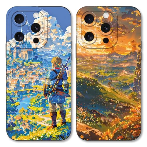 nurkorki 2 Stück Cartoon Anime Handyhülle für iPhone 8 iPhone 7 iPhone SE 2022/2020 4.7", Cool The Legend of Zelda Muster Design Schutzhülle Weich TPU Silikon Stoßfest Bumper Case, Landscape nurkorki 2 Stück Cartoon Anime Handyhülle für iPhone 8 iPhone 7 iPhone SE 2022/2020 4.7", Cool The Legend of Zelda Muster Design Schutzhülle Weich TPU Silikon Stoßfest Bumper Case, Landscape von nurkorki