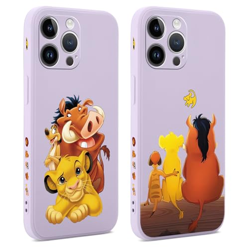 nurkorki 2 Stück Handyhülle für Apple iPhone 16 6.1", Niedlich Anime TPU Silikon Weich Schutzhülle mit Cartoon Löwe Tier Muster Design Manga Mode Stoßfeste Kratzfest Case für Apple iPhone 16, Lila nurkorki 2 Stück Handyhülle für Apple iPhone 16 6.1", Niedlich Anime TPU Silikon Weich Schutzhülle mit Cartoon Löwe Tier Muster Design Manga Mode Stoßfeste Kratzfest Case für Apple iPhone 16, Lila von nurkorki