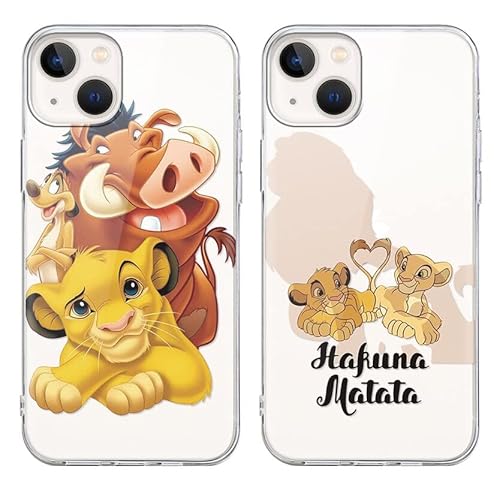 nurkorki [2 Stück] Handyhülle für Samsung Galaxy A55 5G Hülle 6,5",Weich TPU Silikon Transparent Case Karikatur Niedlich Lion Motiv Muster Stoßfest Schutzhülle Kompatibel mit Samsung Galaxy A55 5G,02 von nurkorki