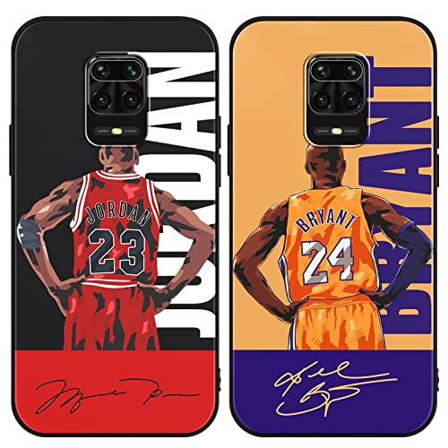 nurkorki [2 Stück Handyhülle für Xiaomi Redmi Note 9 Pro/Note 9S 4G Hülle 6.67",Basketball Player Star 23 24 Muster Weich TPU Silikon Case Stoßfest Cover Kompatibel mit Redmi Note 9 Pro Max nurkorki [2 Stück Handyhülle für Xiaomi Redmi Note 9 Pro/Note 9S 4G Hülle 6.67",Basketball Player Star 23 24 Muster Weich TPU Silikon Case Stoßfest Cover Kompatibel mit Redmi Note 9 Pro Max von nurkorki