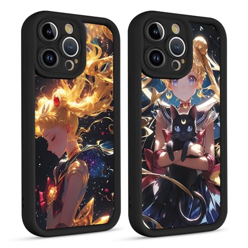 nurkorki 2 Stück Niedlich Mädchen Handyhülle für iPhone 16 Hülle 6,1",Anime Charaktere Muster Kawaii Design Aesthetic Schutzhülle für Frauen,TPU Silikon Stoßfest Case,Schwarz Mode nurkorki 2 Stück Niedlich Mädchen Handyhülle für iPhone 16 Hülle 6,1",Anime Charaktere Muster Kawaii Design Aesthetic Schutzhülle für Frauen,TPU Silikon Stoßfest Case,Schwarz Mode von nurkorki