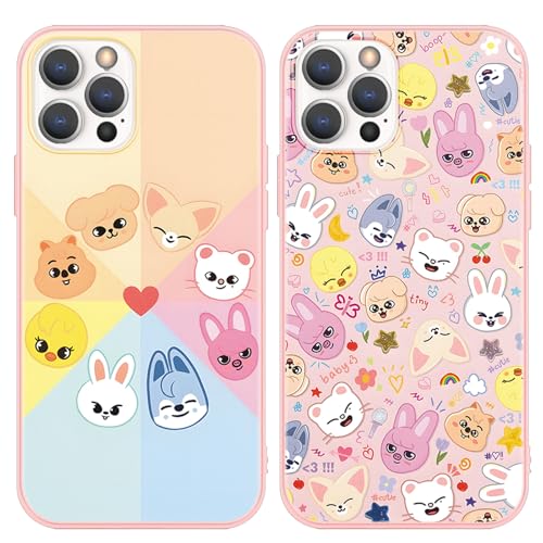 nurkorki 2 Stück Schwarz Handyhülle für Samsung Galaxy A51/M40S 4G Hülle 6,5",Kpop Stray Kids Skzoo Muster Design Schutzhülle für Mädchen Frauen Skz Fans Cover,Silikon TPU Stoßfest Case,Cute nurkorki 2 Stück Schwarz Handyhülle für Samsung Galaxy A51/M40S 4G Hülle 6,5",Kpop Stray Kids Skzoo Muster Design Schutzhülle für Mädchen Frauen Skz Fans Cover,Silikon TPU Stoßfest Case,Cute von nurkorki