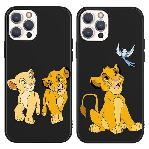 nurkorki 2 Stück Schwarz Handyhülle für iPhone 11 Hülle 6,1",Niedlich Löwe Hülle mit Cartoon Muster Tier,Dünn Silikon Weich TPU Bumper Stoßfeste Kratzfest Schutzhülle Cover für iPhone 11,Kawaii nurkorki 2 Stück Schwarz Handyhülle für iPhone 11 Hülle 6,1",Niedlich Löwe Hülle mit Cartoon Muster Tier,Dünn Silikon Weich TPU Bumper Stoßfeste Kratzfest Schutzhülle Cover für iPhone 11,Kawaii von nurkorki