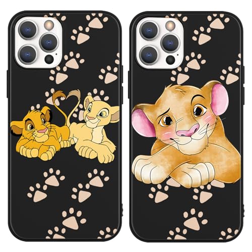 nurkorki 2 Stück Schwarz Handyhülle für iPhone 16 Pro Hülle 6,3",Niedlich Löwe Hülle mit Cartoon Muster Tier,Dünn Silikon Weich TPU Bumper Stoßfeste Kratzfest Schutzhülle Cover für iPhone 16 Pro,Cute nurkorki 2 Stück Schwarz Handyhülle für iPhone 16 Pro Hülle 6,3",Niedlich Löwe Hülle mit Cartoon Muster Tier,Dünn Silikon Weich TPU Bumper Stoßfeste Kratzfest Schutzhülle Cover für iPhone 16 Pro,Cute von nurkorki