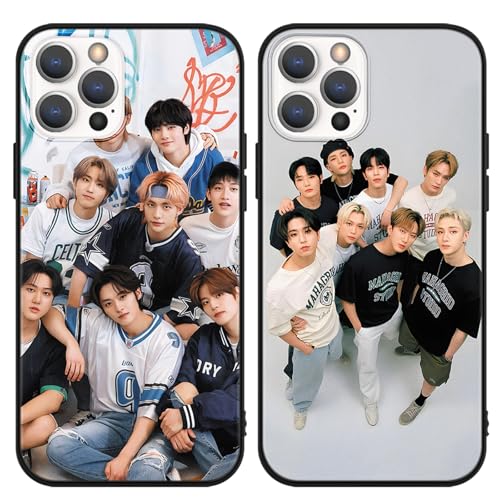 nurkorki 2 Stück Schwarz Handyhülle für iPhone 8 iPhone 7 iPhone SE 2022/2020 Hülle 4,7",Kpop Stray Kids Skzoo Muster Design Schutzhülle für Mädchen Skz Fans Cover,Silikon TPU Stoßfest Case,Muster nurkorki 2 Stück Schwarz Handyhülle für iPhone 8 iPhone 7 iPhone SE 2022/2020 Hülle 4,7",Kpop Stray Kids Skzoo Muster Design Schutzhülle für Mädchen Skz Fans Cover,Silikon TPU Stoßfest Case,Muster von nurkorki